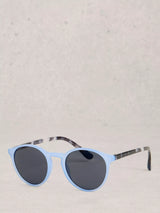 John Lewis White Stuff Mixed Frame Preppy Sunglasses Blue Mid- Buy online at McGrocer