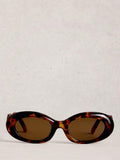 White Stuff slim oval sunglasses brown multi (British brand)