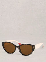 John Lewis White Stuff Slim Cat's Eye Sunglasses Grey- Buy online at McGrocer