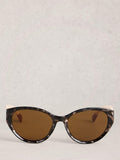 White Stuff cat's eye sunglasses grey - British product