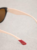 White Stuff cat's eye sunglasses grey - British product