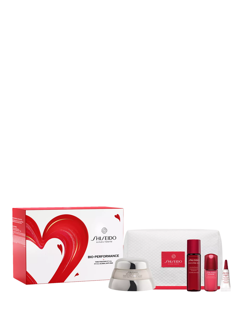 Shiseido Bio-Performance skincare gift set with anti-ageing cream (British brand)