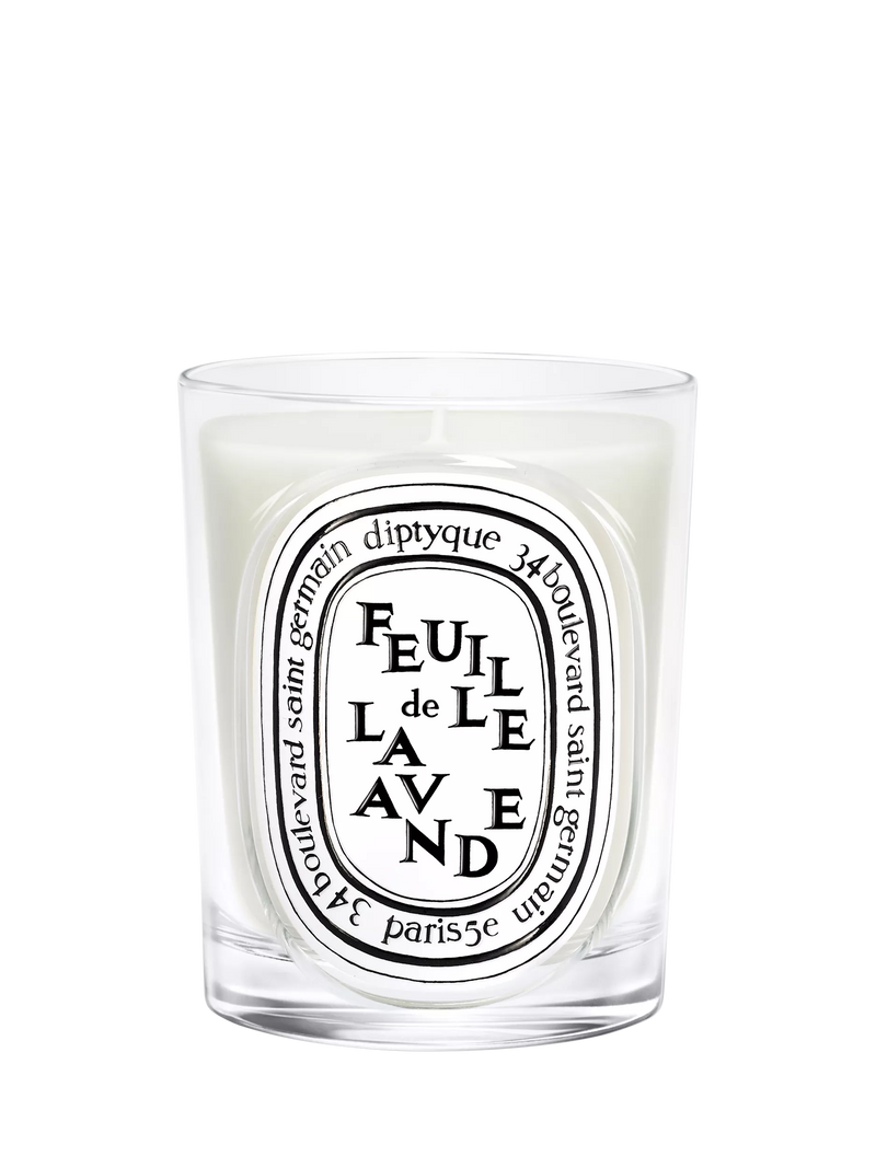 Diptyque scented candle Feuille de Lavande 190g, imported from the UK