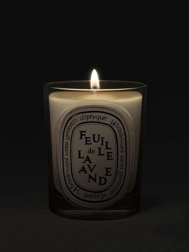 Diptyque scented candle Feuille de Lavande 190g, imported from the UK