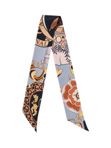 John Lewis Aspinal of London Skinny Silk Scarf, Neutral- Buy online at McGrocer