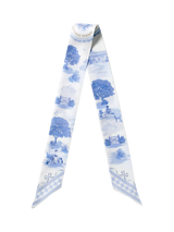 John Lewis Aspinal of London Skinny Silk Scarf Skyblue- Buy online at McGrocer