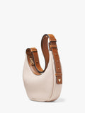 Aspinal of London small crescent bag neutral, imported from the UK