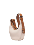 Aspinal of London small crescent bag neutral, imported from the UK