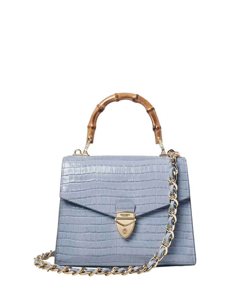 Aspinal of London Mayfair Midi 2.0 Lizard Top Handle Bag