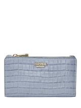 John Lewis Aspinal of London Mayfair Croc-Effect Leather Purse Skyblue- Buy online at McGrocer