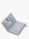 Aspinal of London Mayfair croc-effect leather purse in skyblue - British product