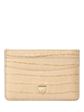 Aspinal of London Croc Leather Slim Credit Card Case