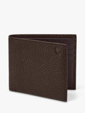 Aspinal of London pebbled leather billfold wallet chocolate, UK version