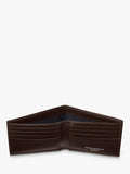 Aspinal of London pebbled leather billfold wallet chocolate, UK version