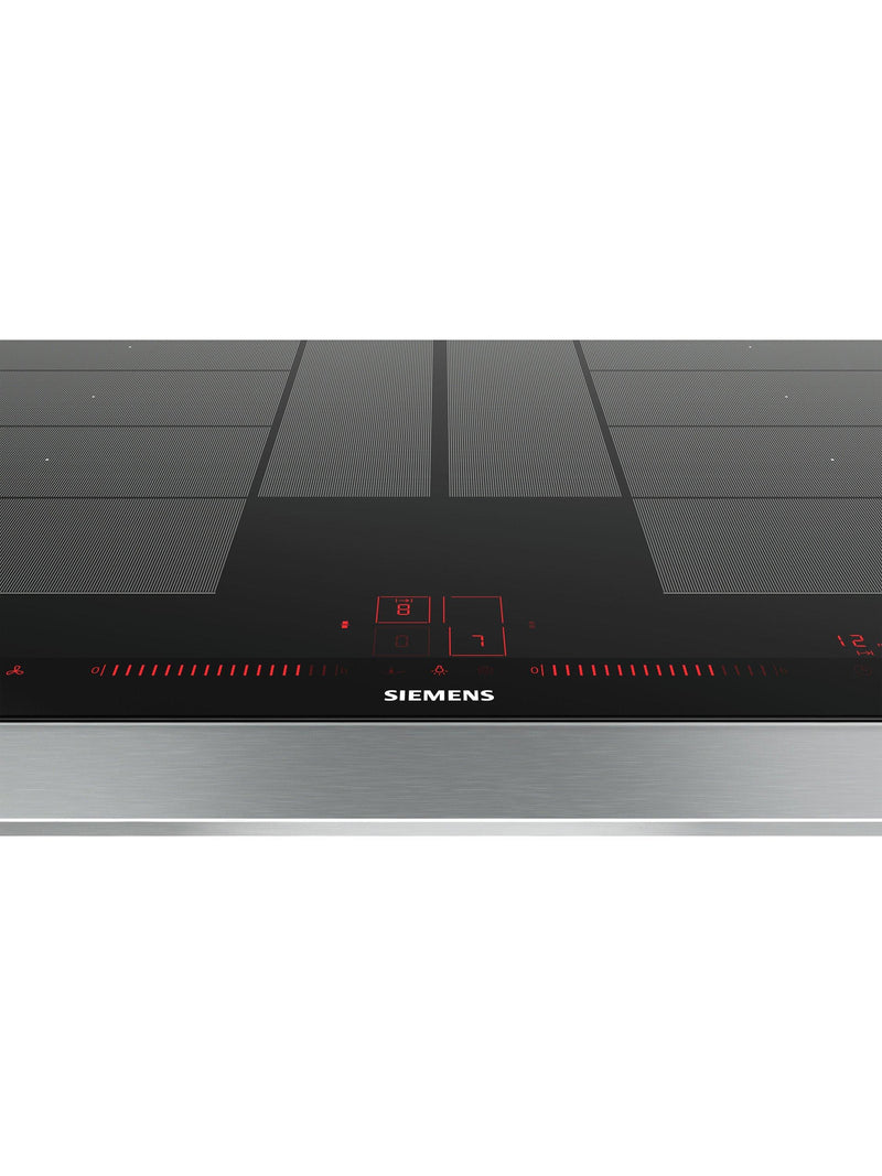 Siemens iQ700 flexInduction Plus black induction hob 80cm - British product