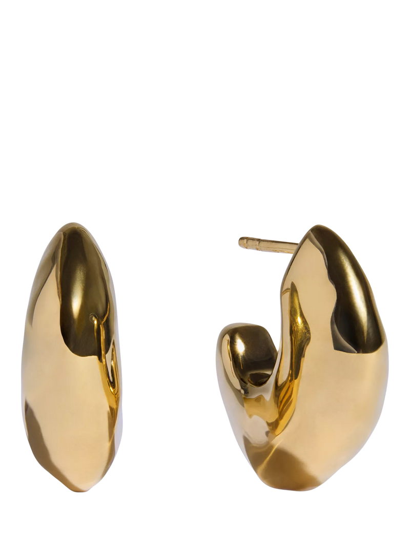 Monica Vinader Odyssey medium hoop earrings in gold - British product