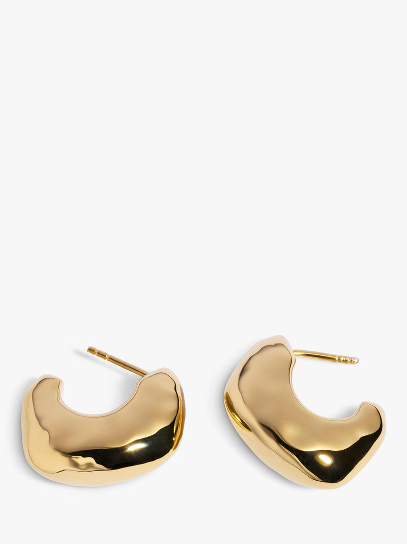 Monica Vinader Odyssey medium hoop earrings in gold - British product