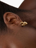 Monica Vinader gold curved stud earrings, UK version