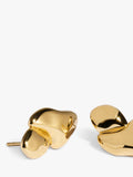 Monica Vinader gold curved stud earrings, UK version