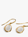 Monica Vinader moonstone drop earrings gold vermeil - British product