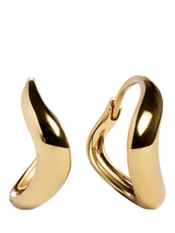 John Lewis Monica Vinader Swirl Huggie Earrings- Buy online at McGrocer