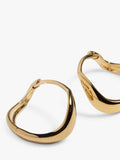 Monica Vinader Swirl Huggie Earrings, imported from the UK