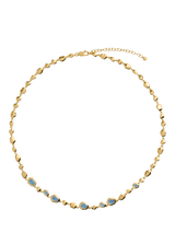 John Lewis Monica Vinader Odyssey Gemstone Necklace Gold- Buy online at McGrocer