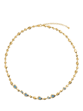 Monica Vinader Odyssey gemstone necklace gold vermeil, UK version