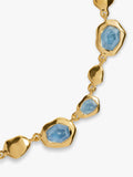 Monica Vinader Odyssey gemstone necklace gold vermeil, UK version