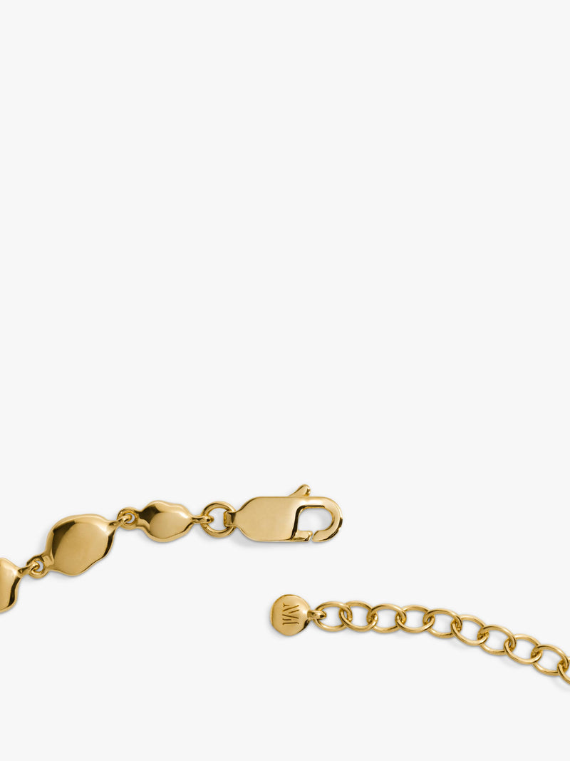 Monica Vinader Odyssey gemstone necklace gold vermeil, UK version