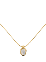 John Lewis Monica Vinader Odyssey Moonstone Necklace, Gold- Buy online at McGrocer