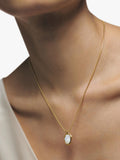 Monica Vinader moonstone necklace gold vermeil, UK version