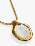 Monica Vinader moonstone necklace gold vermeil, UK version