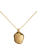 Monica Vinader textured locket necklace gold - British product