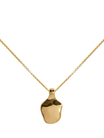 John Lewis Monica Vinader Odyssey Textured Locket Necklace Gold- Buy online at McGrocer