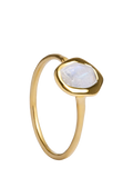 Monica Vinader moonstone gemstone gold ring - British product