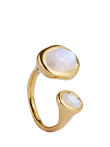 John Lewis Monica Vinader Odyssey Moonstone Ring Gold S- Buy online at McGrocer