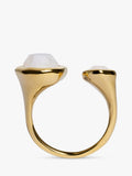 Monica Vinader Odyssey Moonstone Ring Gold Size S, imported from the UK