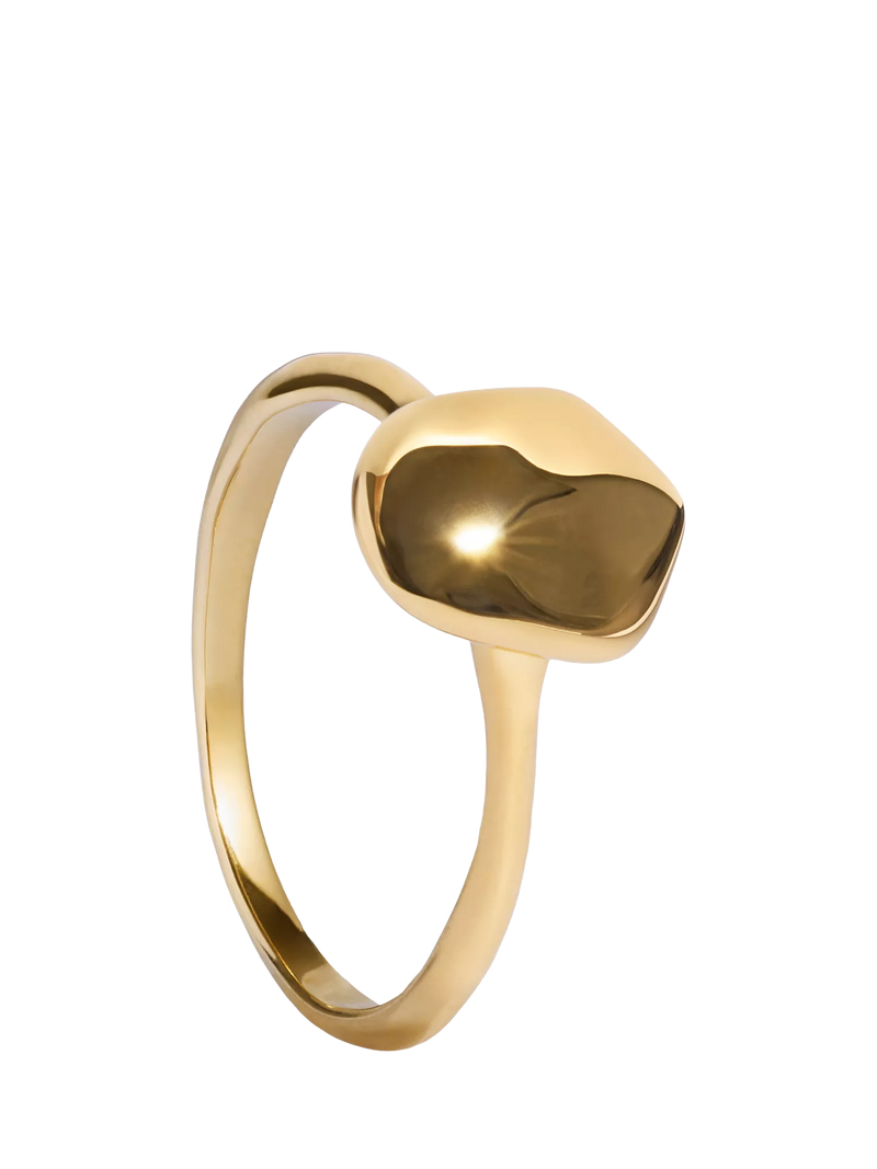 Monica Vinader Odyssey stacking ring gold vermeil, imported from the UK