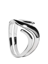 John Lewis Monica Vinader Sterling Silver Swirl Wrap Ring- Buy online at McGrocer