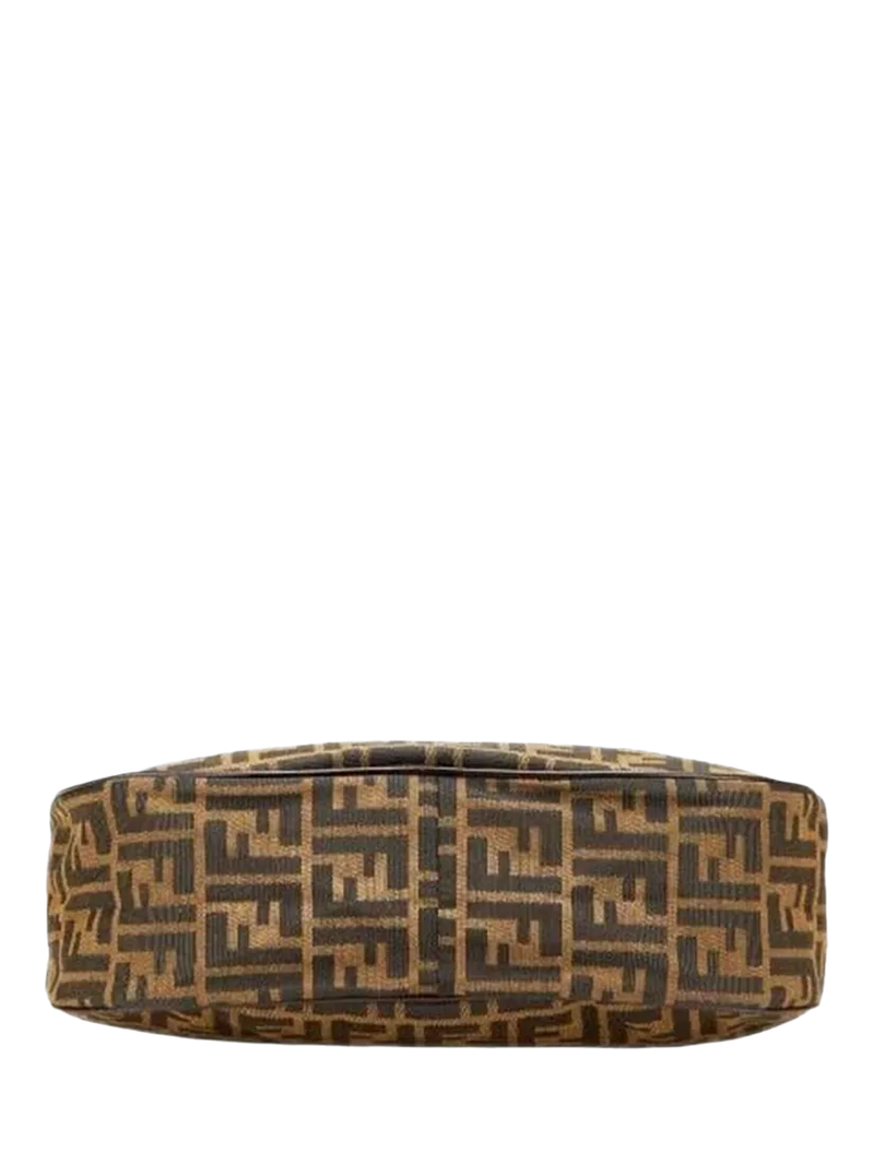 Fendi FF Zucca canvas shoulder bag brown, imported from the UK