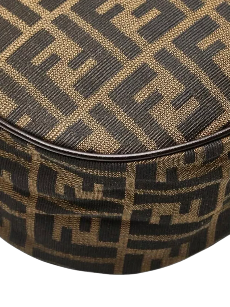 Fendi FF Zucca canvas shoulder bag brown, imported from the UK