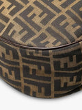 Fendi FF Zucca canvas shoulder bag brown, imported from the UK