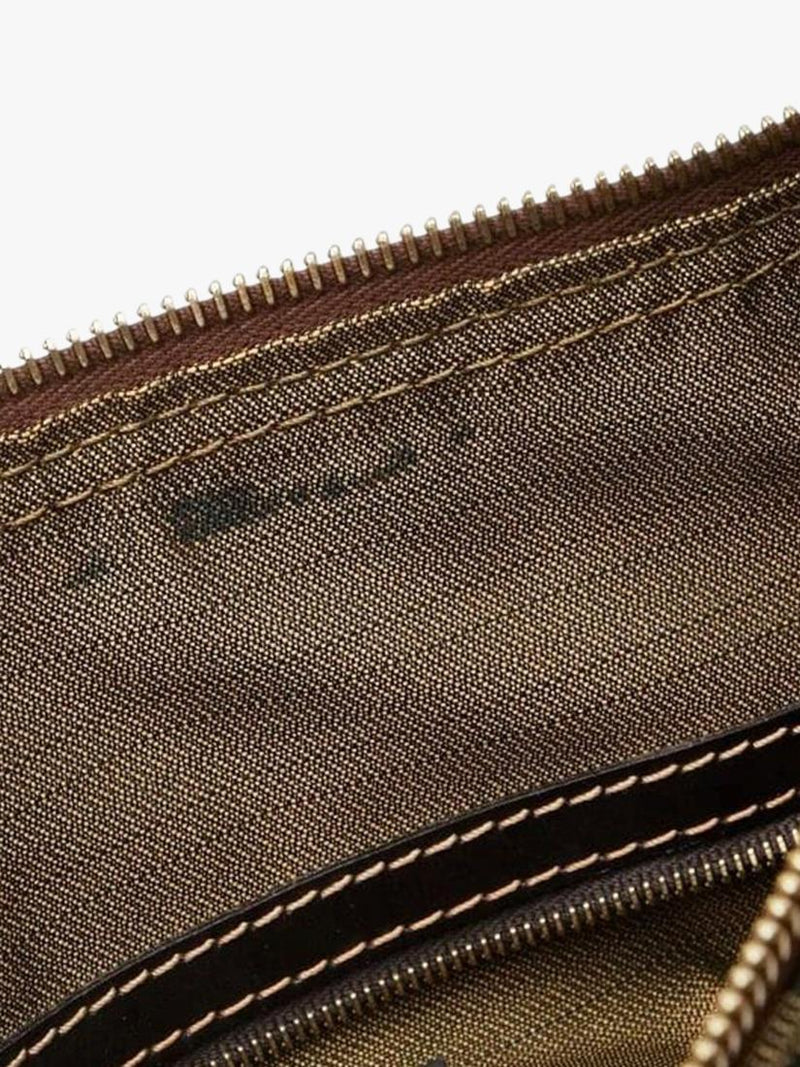 Fendi FF Zucca canvas shoulder bag brown, imported from the UK