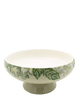 John Lewis BlissHome Hydrangea Earthenware Footed Bowl 32.5cm- Buy online at McGrocer