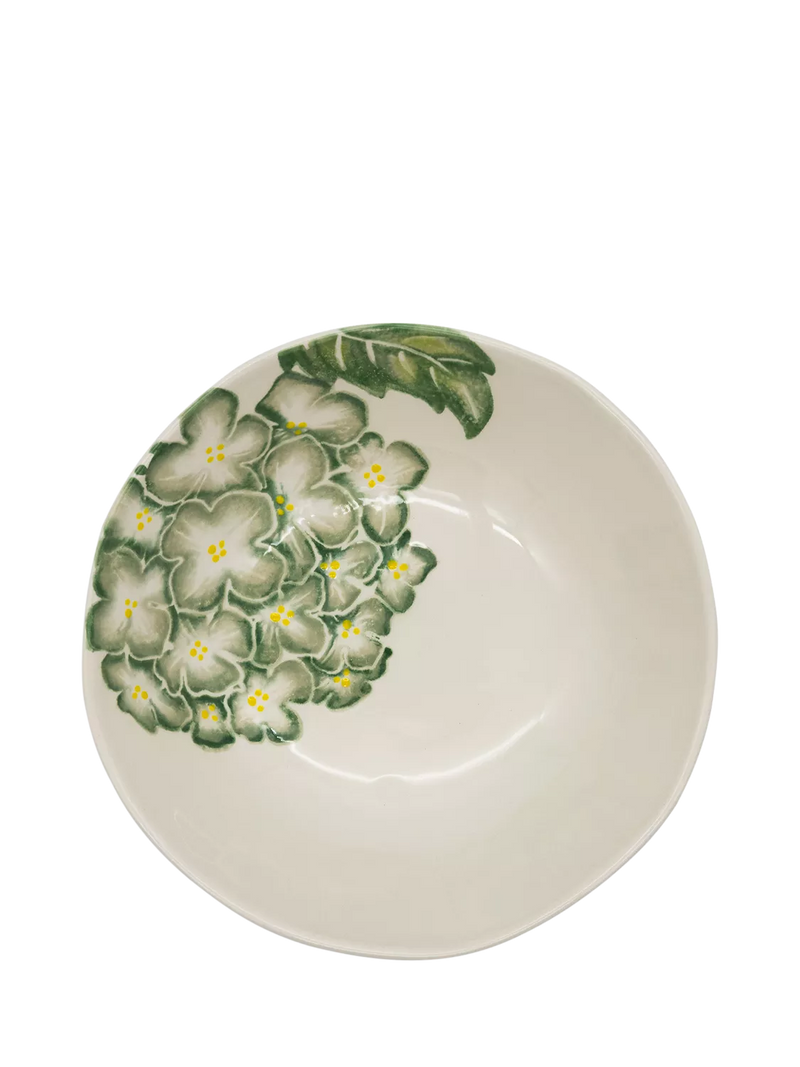 BlissHome earthenware supper bowl hydrangea design 20cm - British product