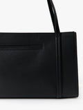St. Agni minimal black leather pocket bag, UK version
