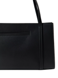 St. Agni minimal black leather pocket bag, UK version