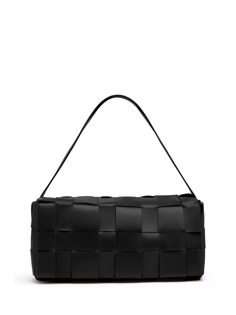 St. Agni woven envelope slim tote bag black (British brand)