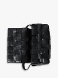 St. Agni woven envelope slim tote bag black (British brand)